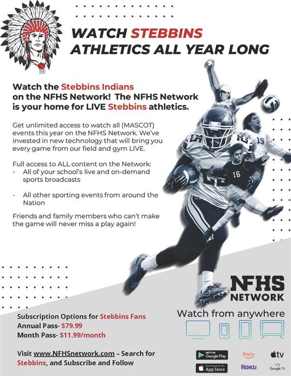  Stebbins is proud to announce that we have partnered with the NFHS Network, and we've invested in n